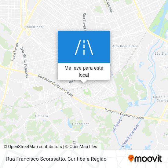 Rua Francisco Scorssatto mapa