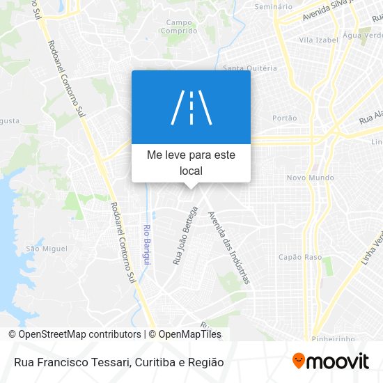Rua Francisco Tessari mapa