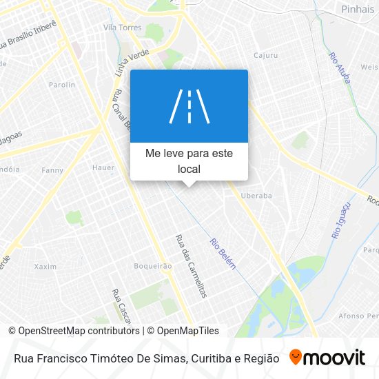 Rua Francisco Timóteo De Simas mapa