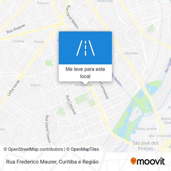 Rua Frederico Maurer mapa
