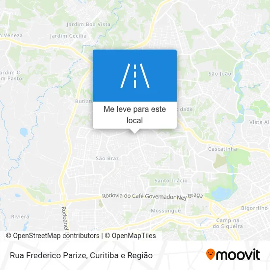 Rua Frederico Parize mapa