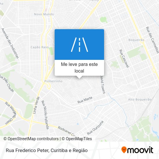 Rua Frederico Peter mapa