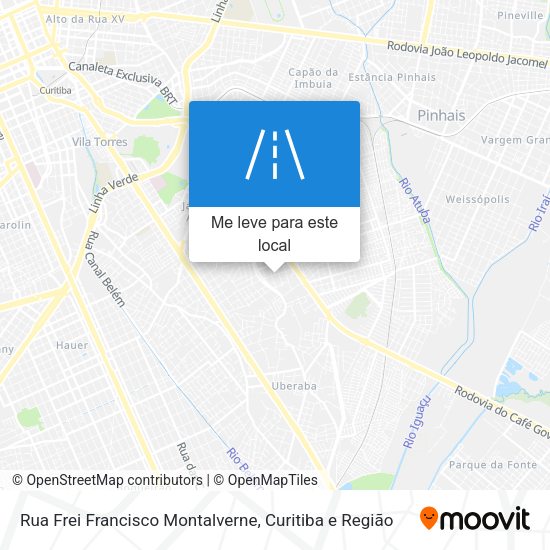 Rua Frei Francisco Montalverne mapa