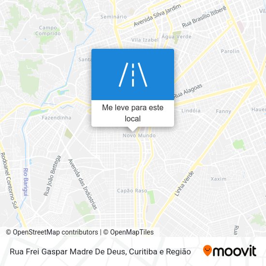 Rua Frei Gaspar Madre De Deus mapa