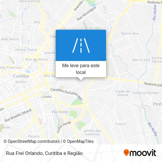 Rua Frei Orlando mapa