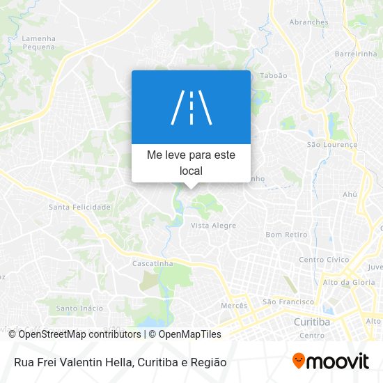 Rua Frei Valentin Hella mapa