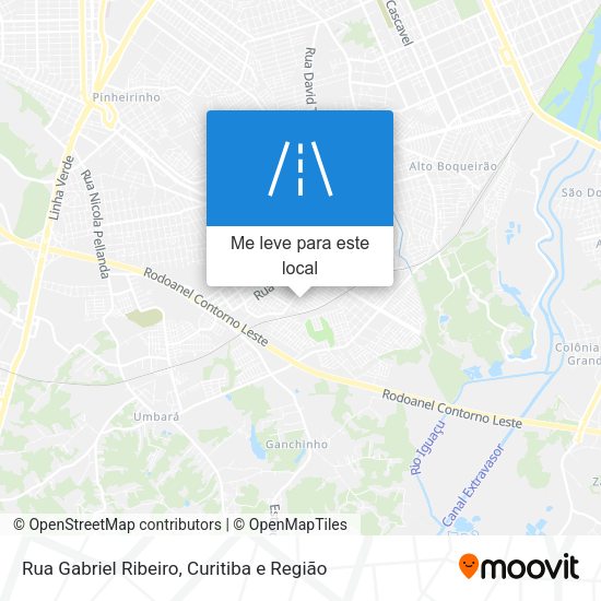 Rua Gabriel Ribeiro mapa