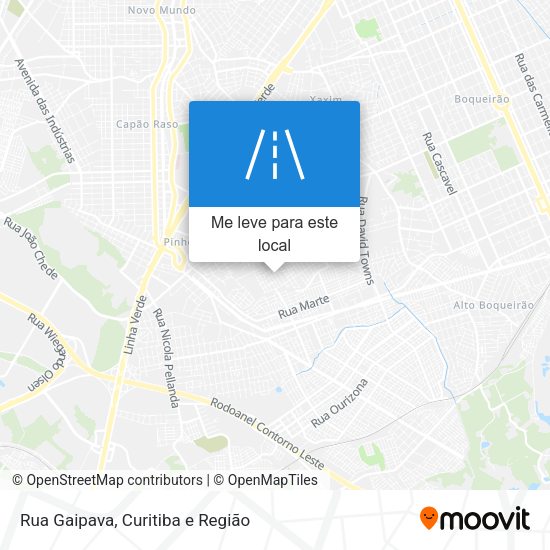 Rua Gaipava mapa