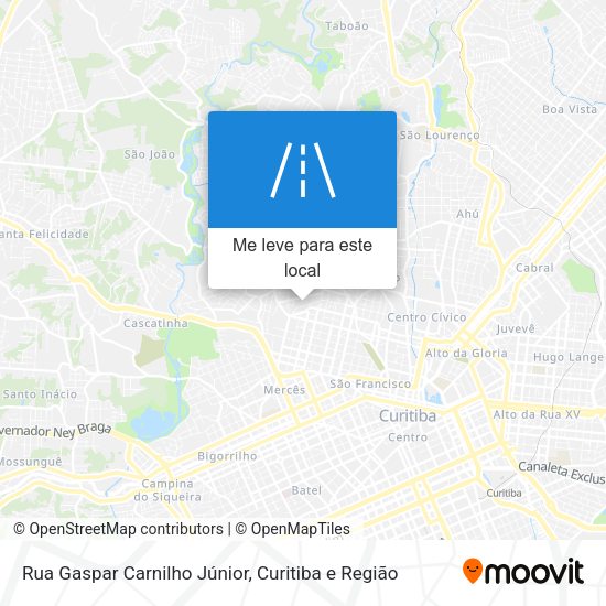 Rua Gaspar Carnilho Júnior mapa