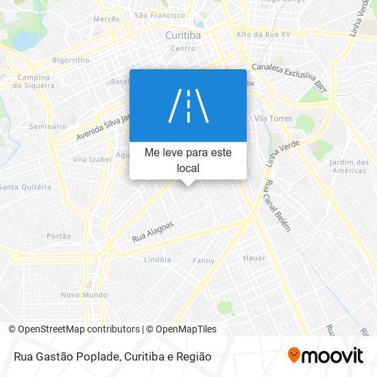 Rua Gastão Poplade mapa