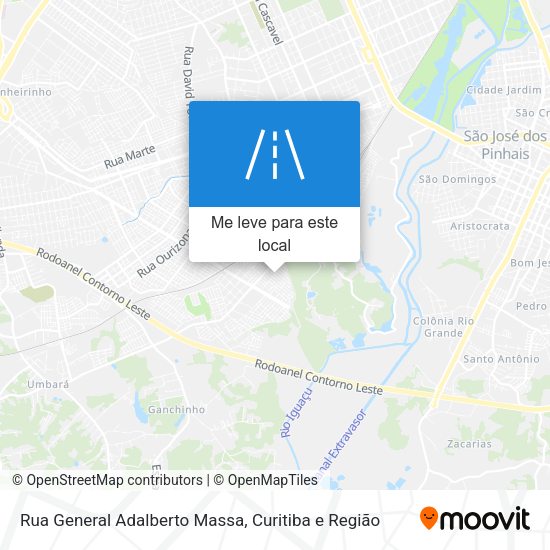 Rua General Adalberto Massa mapa