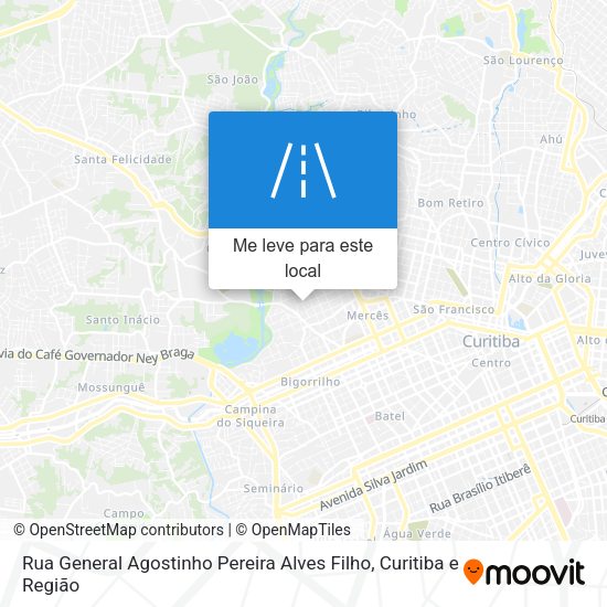 Rua General Agostinho Pereira Alves Filho mapa