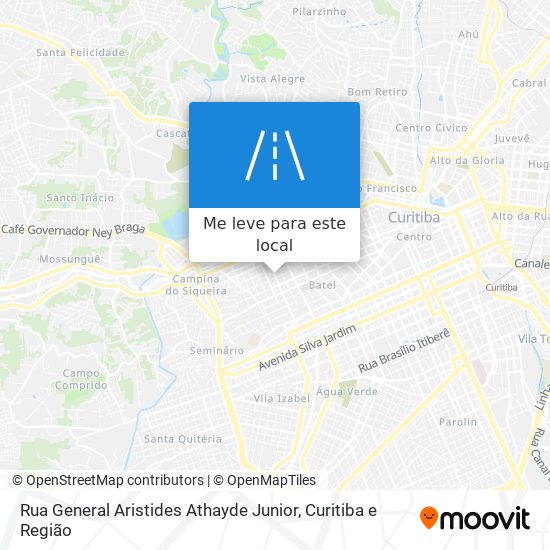 Rua General Aristides Athayde Junior mapa