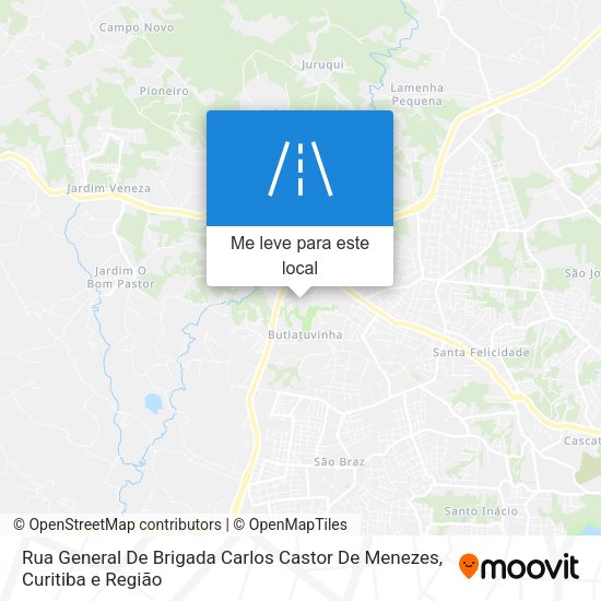 Rua General De Brigada Carlos Castor De Menezes mapa