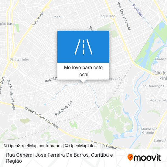 Rua General José Ferreira De Barros mapa