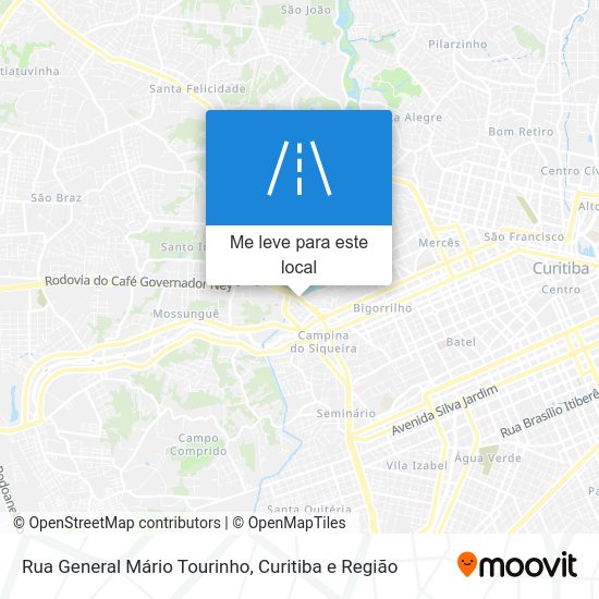 Rua General Mário Tourinho mapa