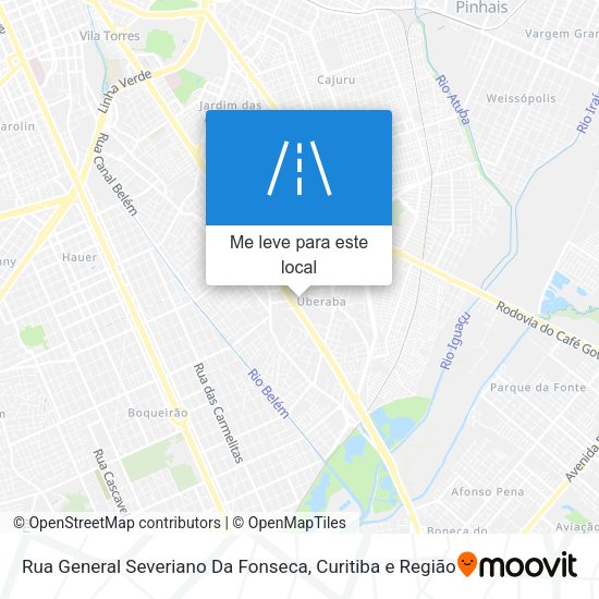 Rua General Severiano Da Fonseca mapa