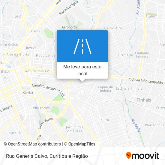 Rua Generis Calvo mapa
