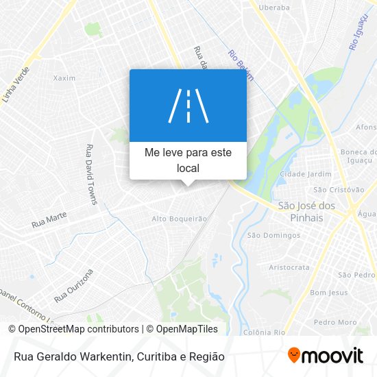 Rua Geraldo Warkentin mapa