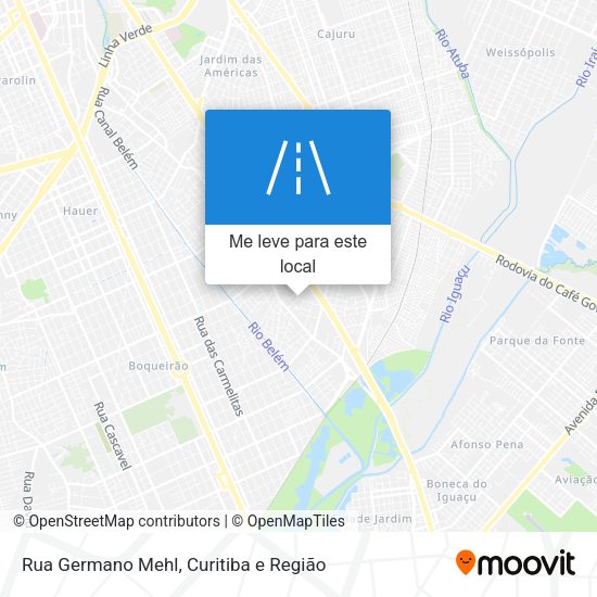 Rua Germano Mehl mapa
