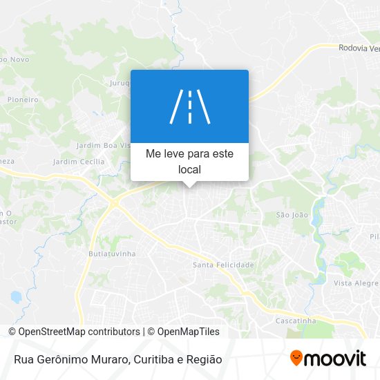 Rua Gerônimo Muraro mapa