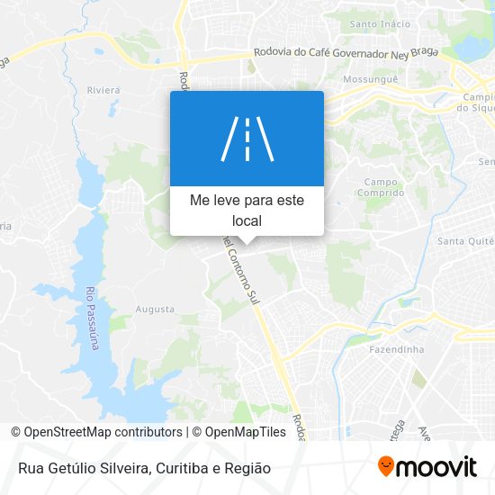 Rua Getúlio Silveira mapa