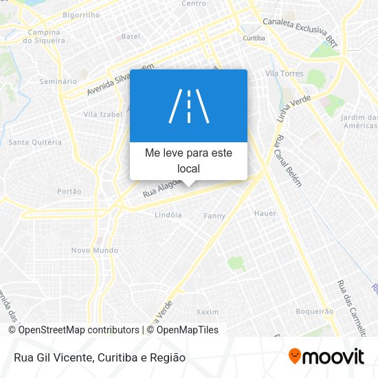 Rua Gil Vicente mapa