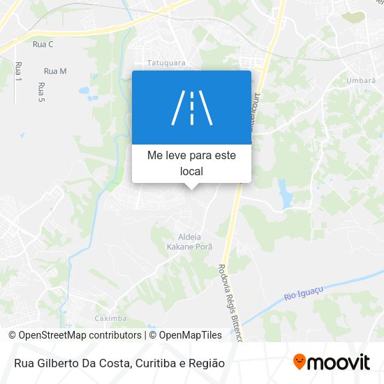 Rua Gilberto Da Costa mapa