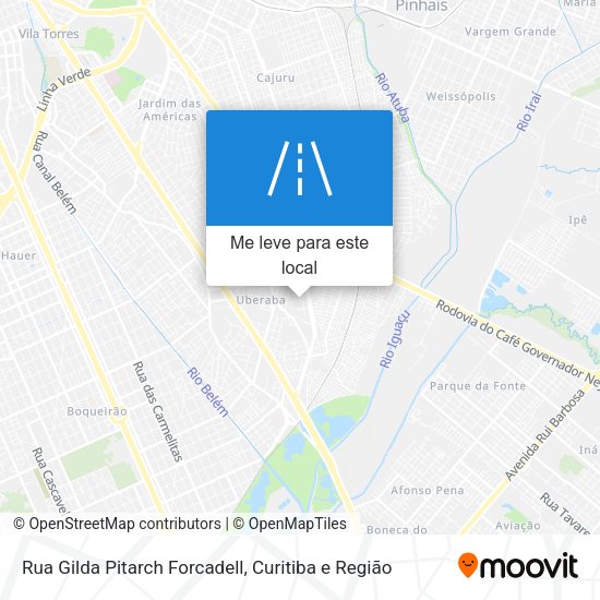 Rua Gilda Pitarch Forcadell mapa