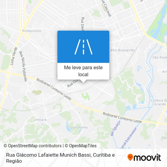 Rua Giácomo Lafaiette Munich Bassi mapa