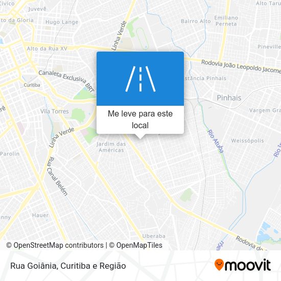 Rua Goiânia mapa
