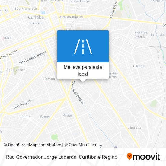 Rua Governador Jorge Lacerda mapa