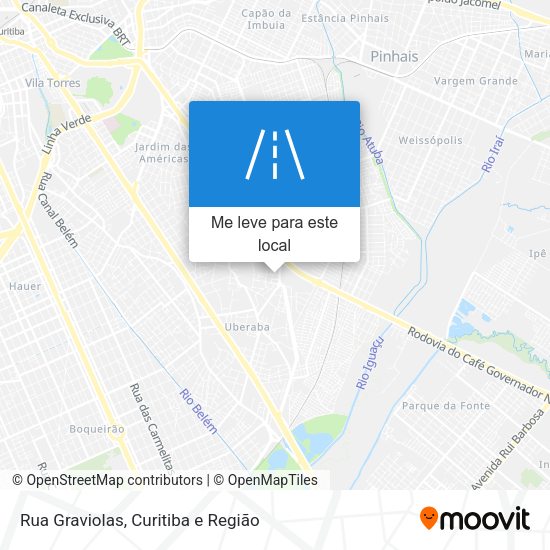 Rua Graviolas mapa