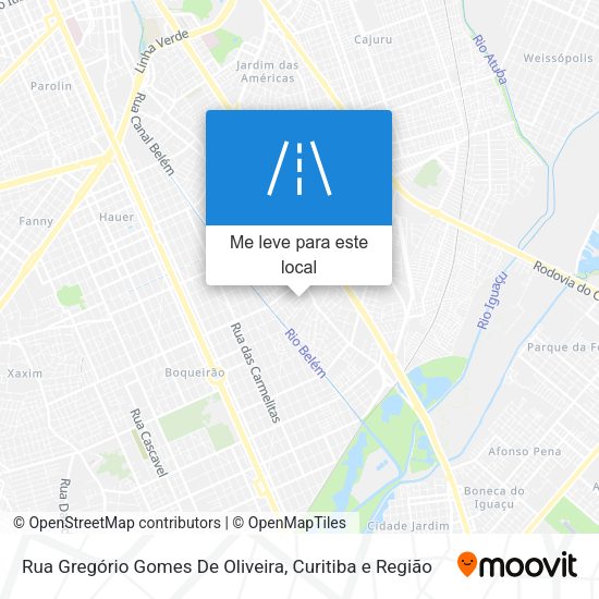 Rua Gregório Gomes De Oliveira mapa