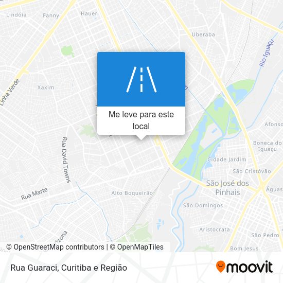 Rua Guaraci mapa