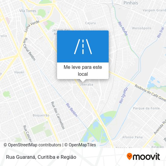 Rua Guaraná mapa
