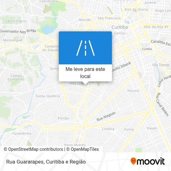 Rua Guararapes mapa