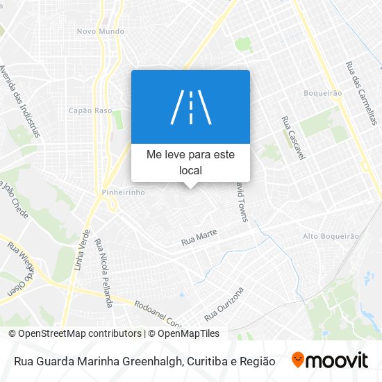 Rua Guarda Marinha Greenhalgh mapa