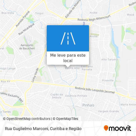 Rua Guglielmo Marconi mapa