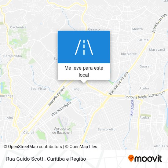 Rua Guido Scotti mapa