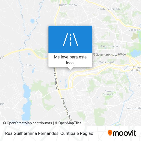 Rua Guilhermina Fernandes mapa