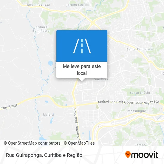 Rua Guiraponga mapa