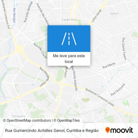 Rua Gumercindo Achilles Genol mapa