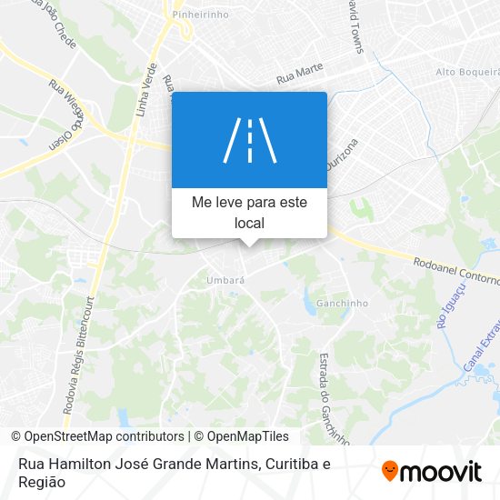 Rua Hamilton José Grande Martins mapa