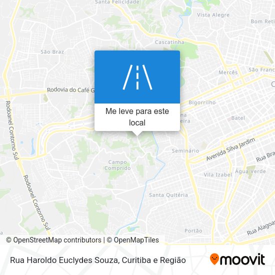 Rua Haroldo Euclydes Souza mapa