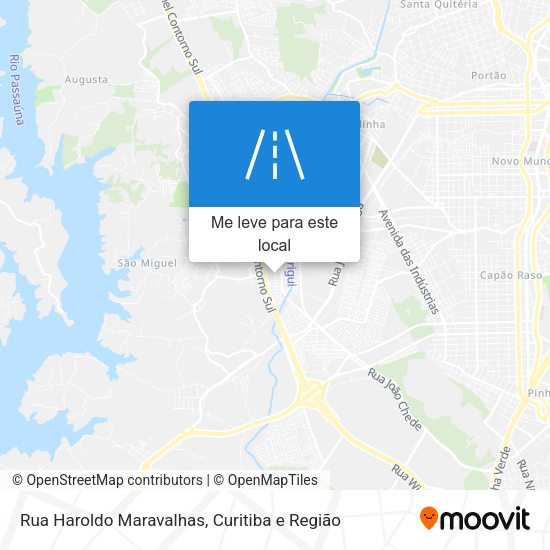Rua Haroldo Maravalhas mapa