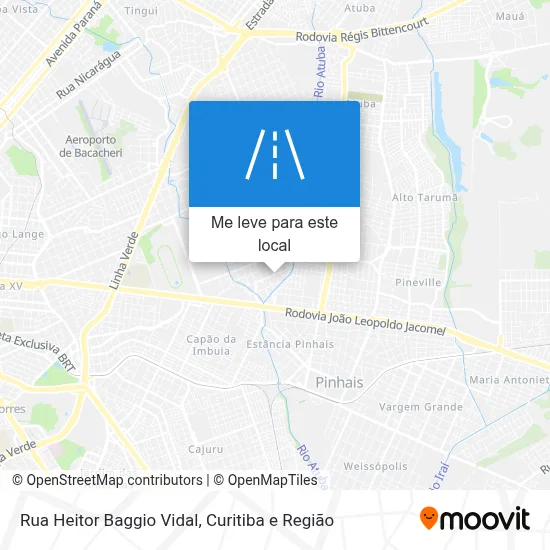 Rua Heitor Baggio Vidal mapa