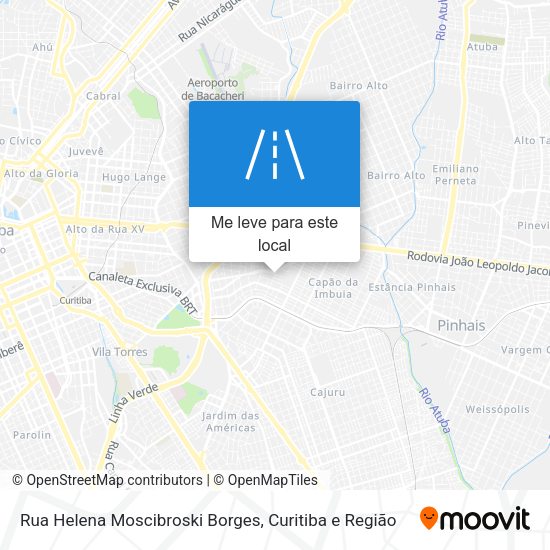 Rua Helena Moscibroski Borges mapa