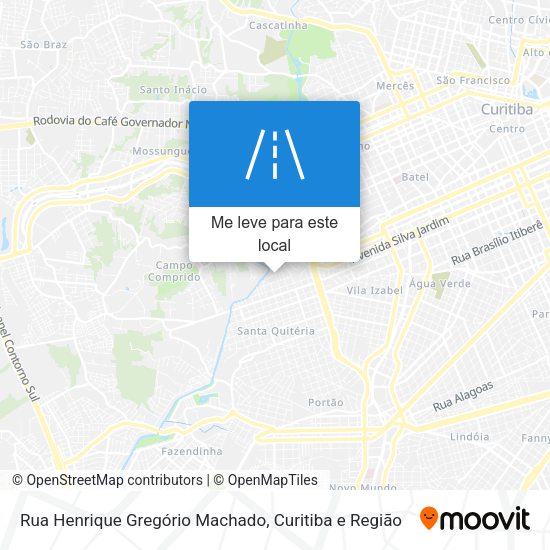 Rua Henrique Gregório Machado mapa