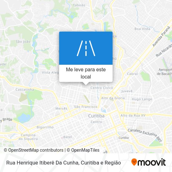Rua Henrique Itiberê Da Cunha mapa